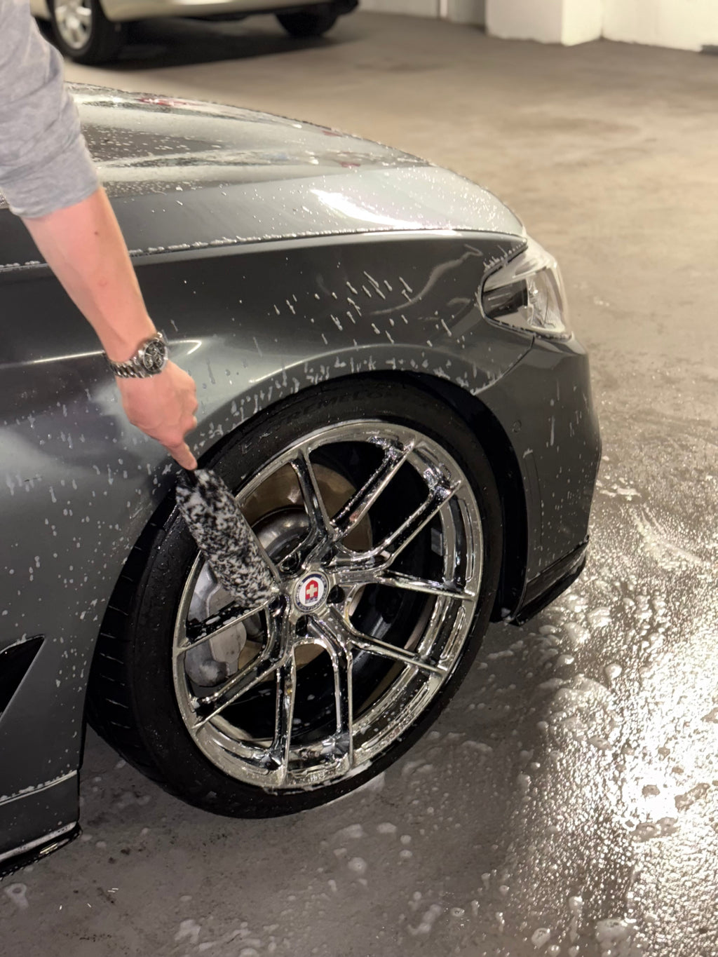 BLK Wheel Cleaner Brush